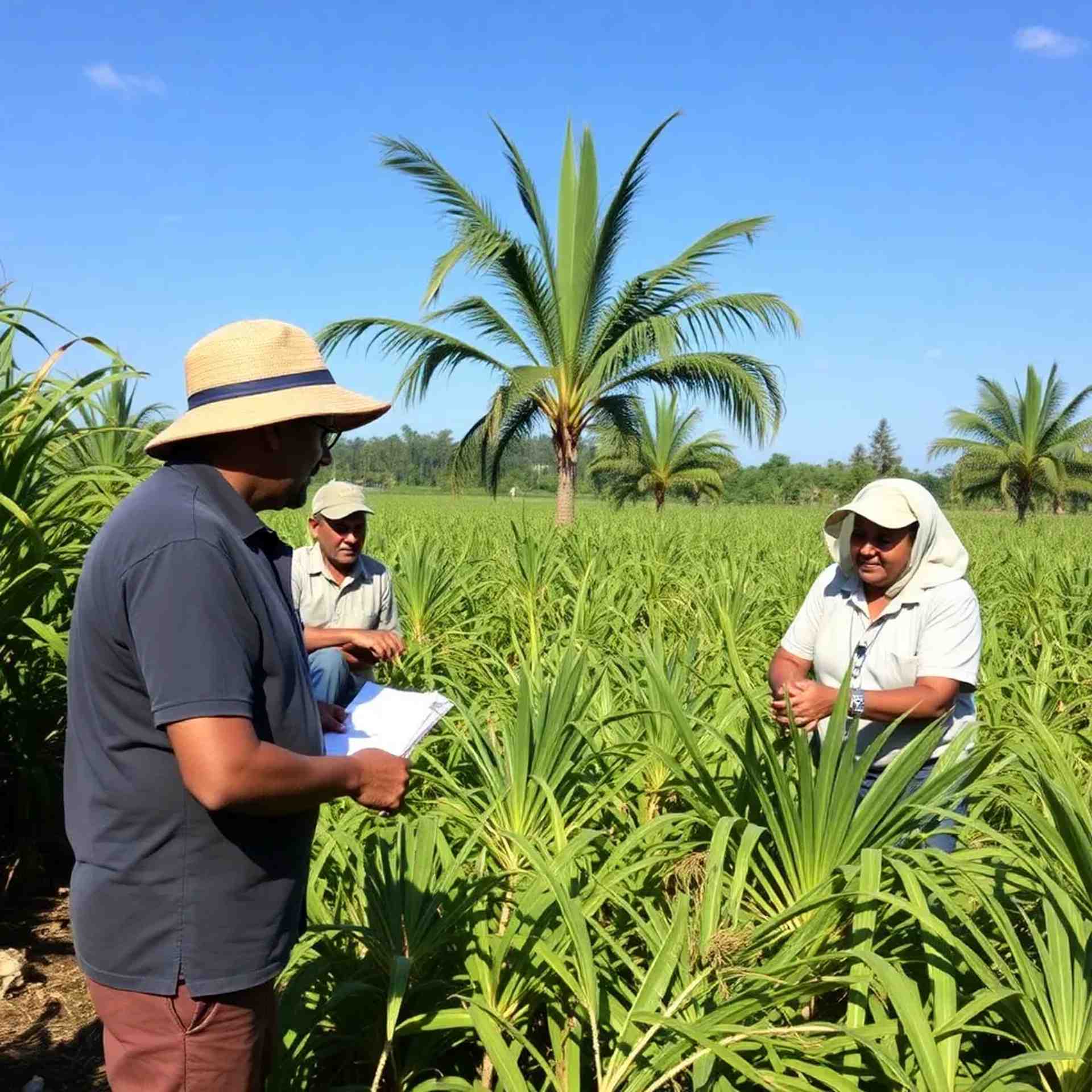 Palm oil plantation coaching